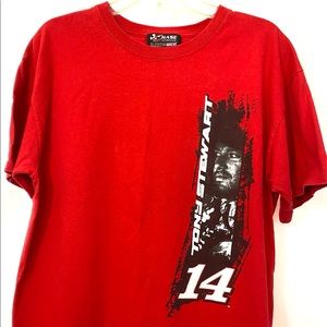 Red Tony Stewart #14 Office Depot T-Shirt Size Large